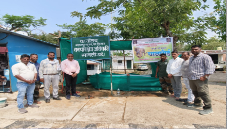 वनपरिक्षेत्र कार्यालय सावली येथे पाणपोईचे उद्घाटन
